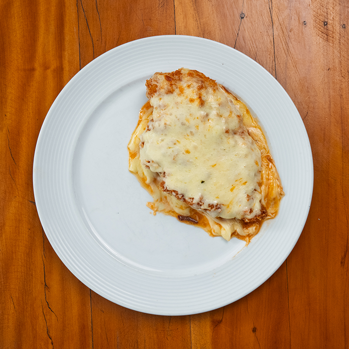 Ex Frango à parmegiana 