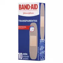 CURATIVO BAND-AID TRANSPARENTE C/10UN
