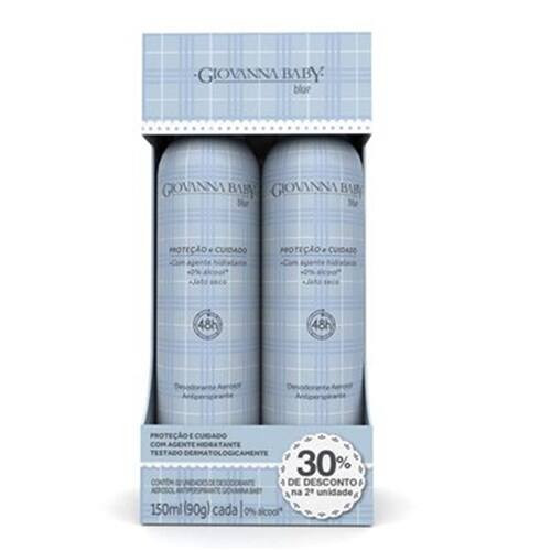 Kit Desodorante Blue 150ml Giovanna Baby 30% de Desconto Na 2ª Unidade