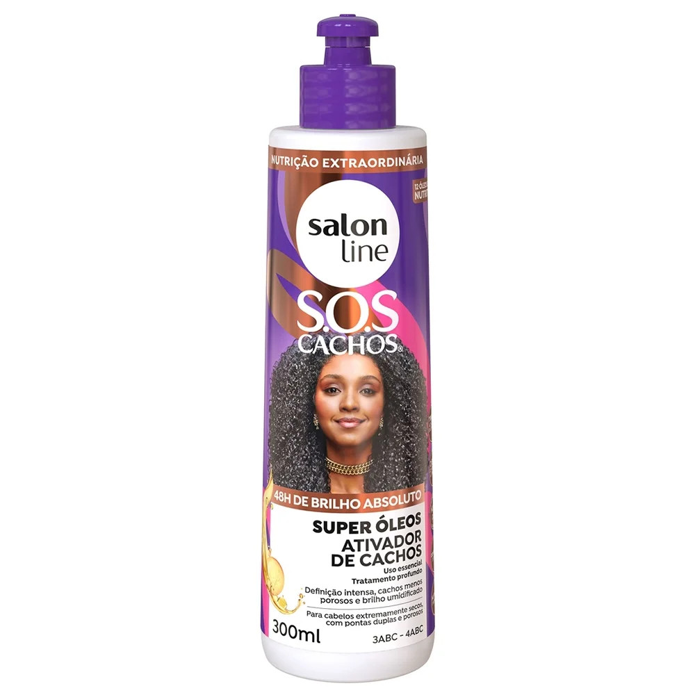 CREME ATIVADOR DE CACHOS NUTRITIVO SALON LINE 300ML