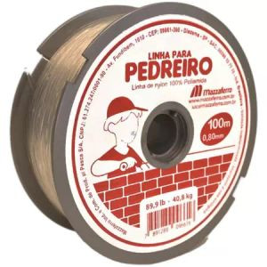 LINHA P/PEDREIRO MAZZAFERRO NYLON 0,80MM 100M