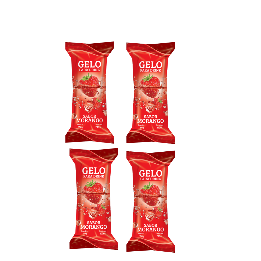 4  Gelo Morango 