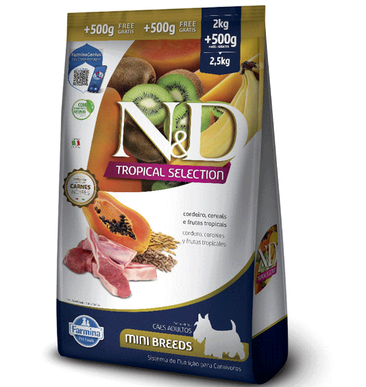ND Tropical Selection Mini Adulto Cordeiro 2,5kg