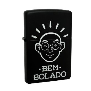 ISQUEIRO ZIPPO PRETO ESTAMPADO
