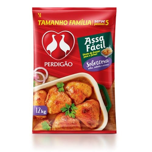Frango Assa Fácil Sobre Coxa Perdigão Embalagem 1,2kg