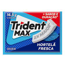 CHICLETE TRIDENT MAX HORTELÃ FRESCA 16G