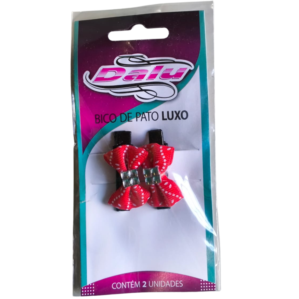 BICO DE PATO P/CABELO DALU INFANTIL LUXO C/2UN