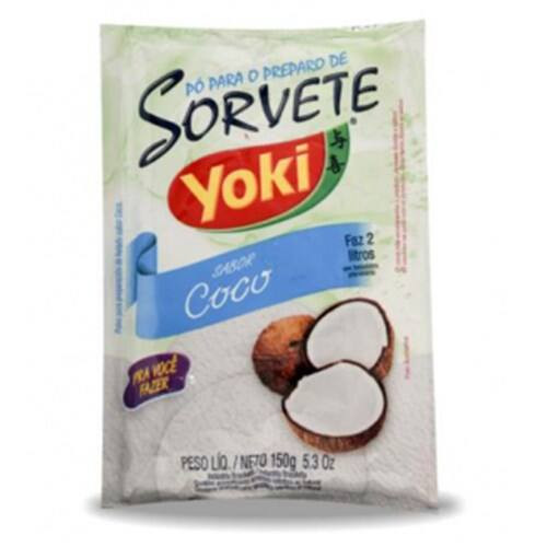 Pó para Sorvete de Coco Yoki 150g