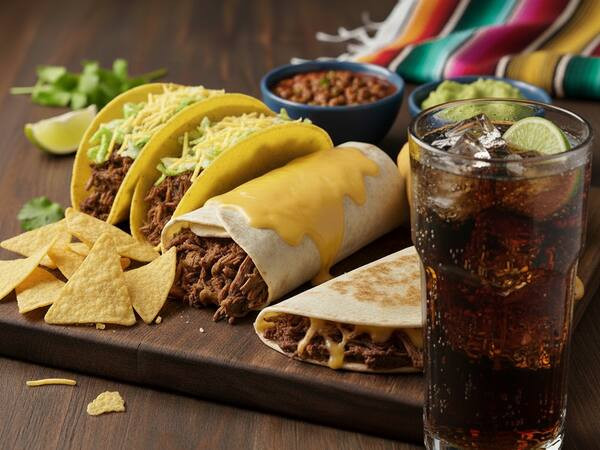 Bebida grátis no seu combo Mexicano com 11 pratos