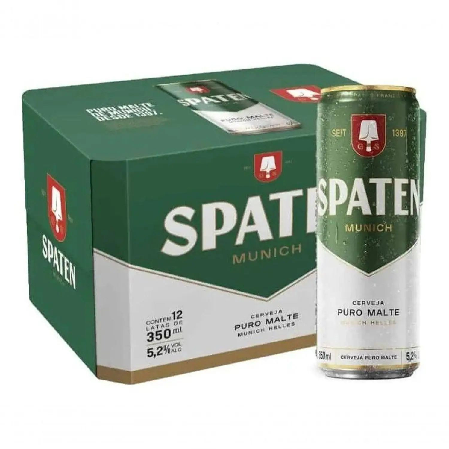 CERVEJA SPATEN LT 350ML PACK 12 UN