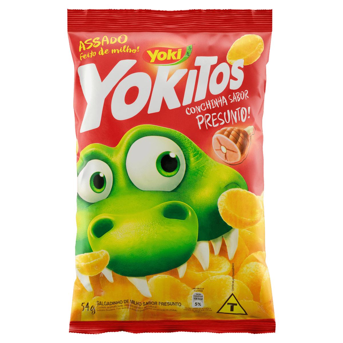 SALGADINHO DE MILHO YOKITOS PRESUNTO CONCHINHA 54G