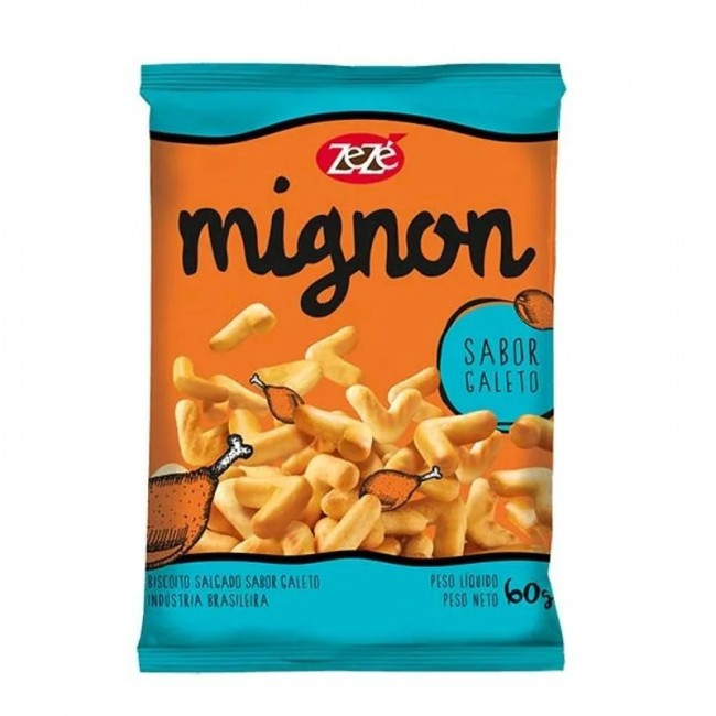 Biscoito Zezé mignon 60g galeto 