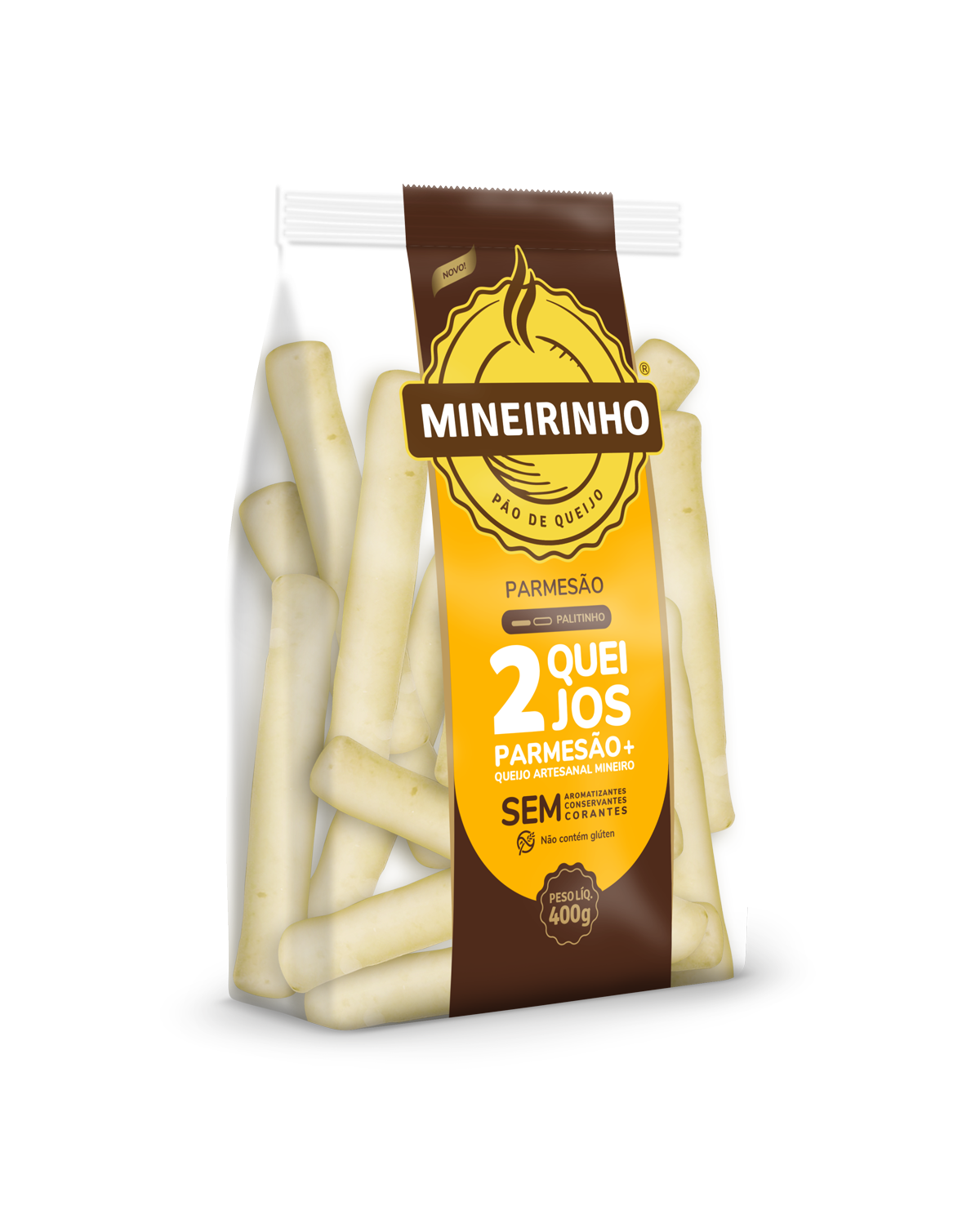 Mineirinho Palitinho 2 Queijos - 25g