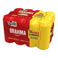 PACK CERVEJA BRAHMA CHOPP LATA 473ML C/ 12 Quente