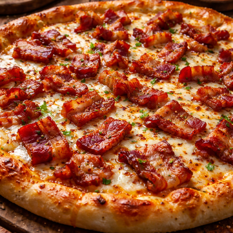 PIZZA DE BACON