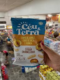 CHIPS  SABOR CEBOLA CARAMELIZADA  CEU E TERRA 
