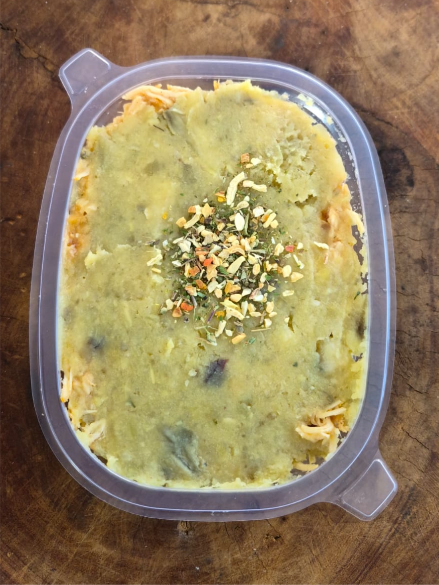 ESCONDIDINHO BATATA DOCE COM FRANGO 320 GRAMAS (Congelado)