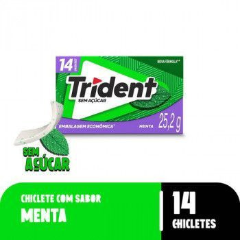 CHICLETE TRIDENT 14S MENTA 25,2G