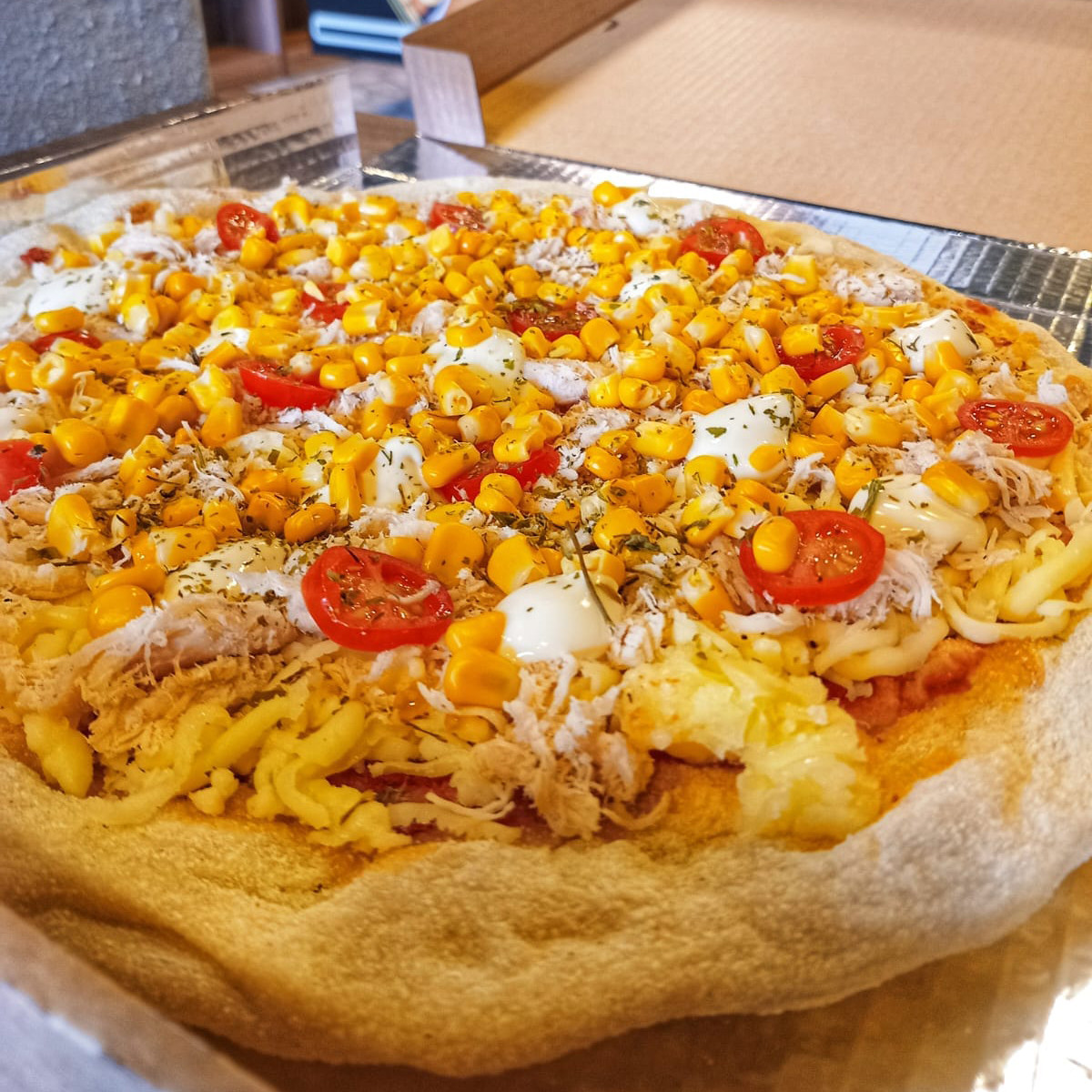 Pizza Frango com Milho