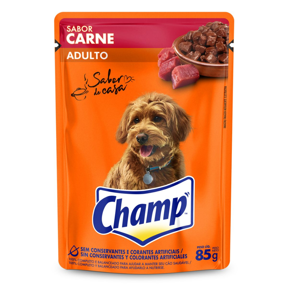 PETISCO CHAMP CARNE SC85G¬