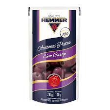 Azeitona preta s/ caroço Hemmer 140g