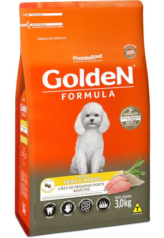 Golden Formula Peru & Arroz Adulto Porte Peq 10.1 kg
