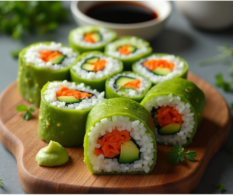 Uramaki acelga maki