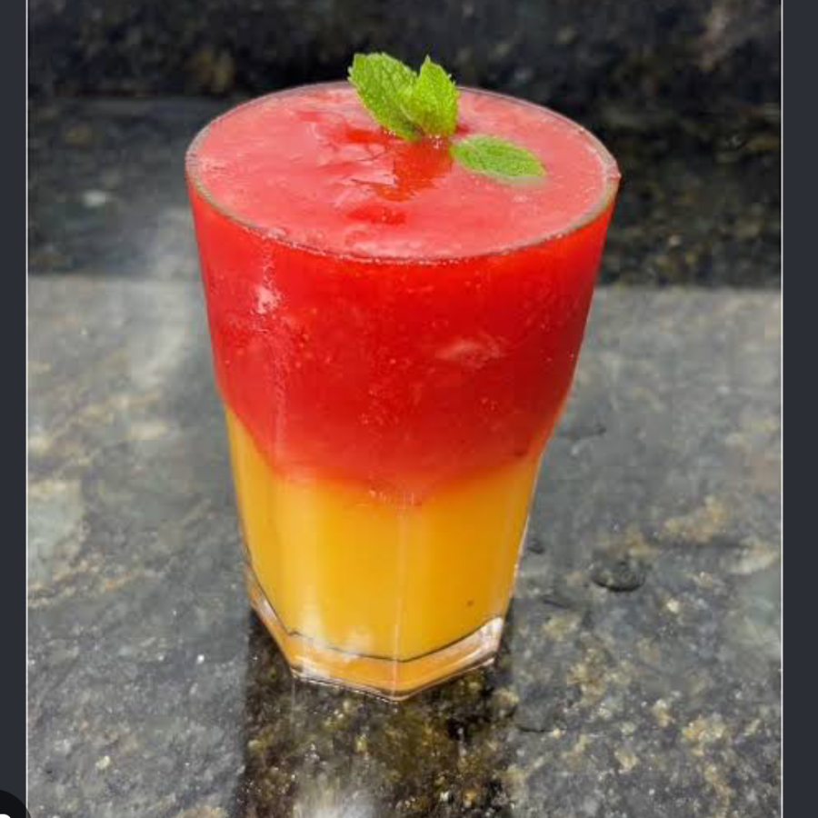 SUCO LARANJA COM MORANGO