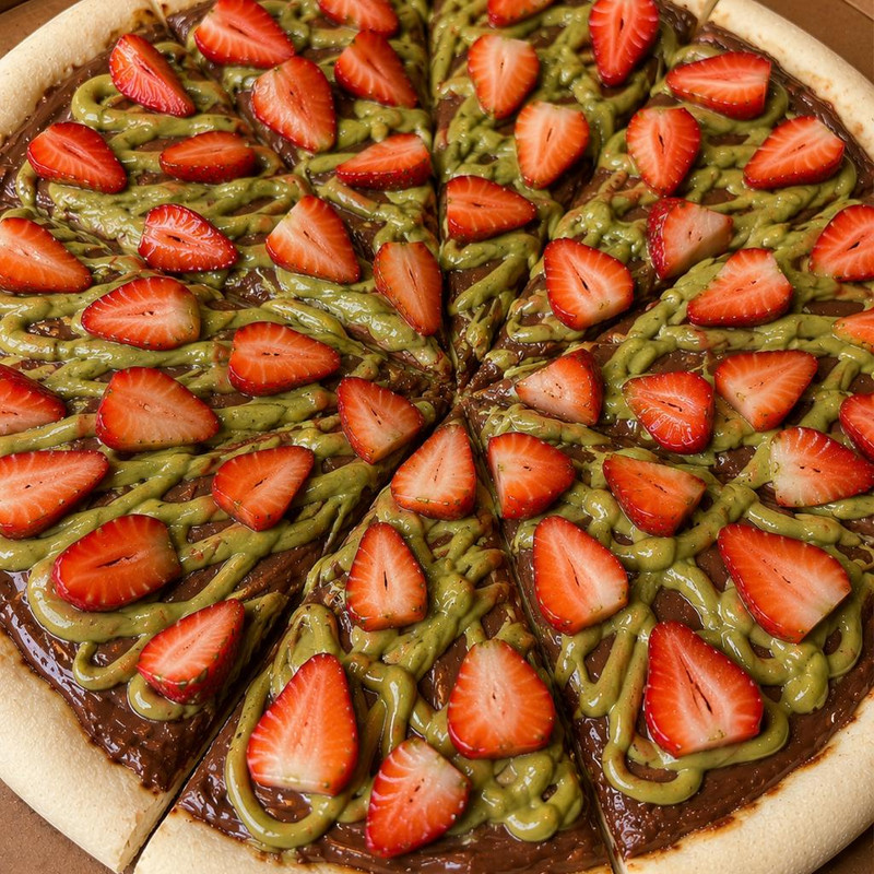 broto pistache nutella c/ morango