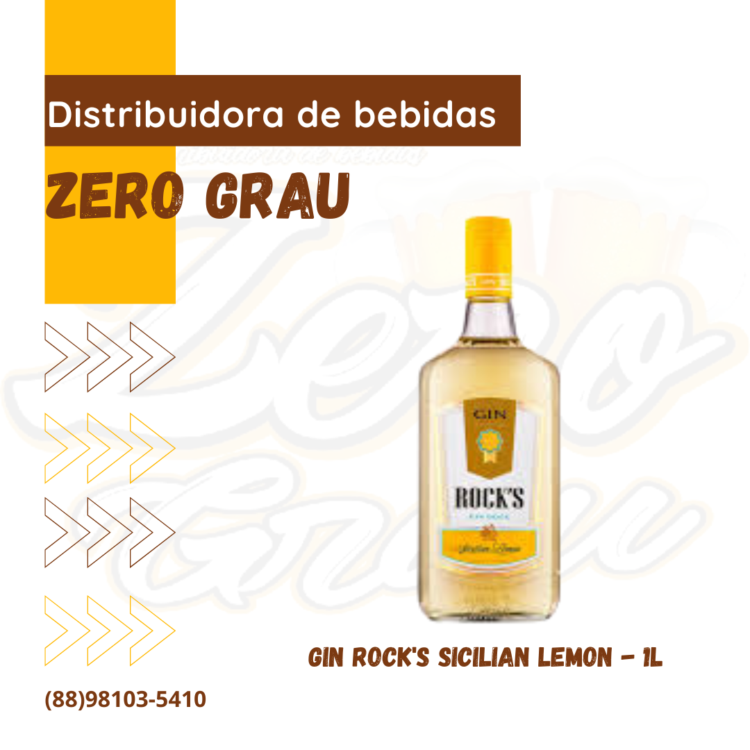 ROCKS GIN SICILIAN LEMON 1000ML