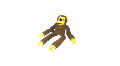 Brinquedo Macaco Chalesco para Cães Pelúcia Marrom