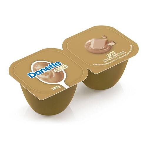 Sobremesa Láctea Gold Chocolate Branco com Toque de Caramelo Danette 180g