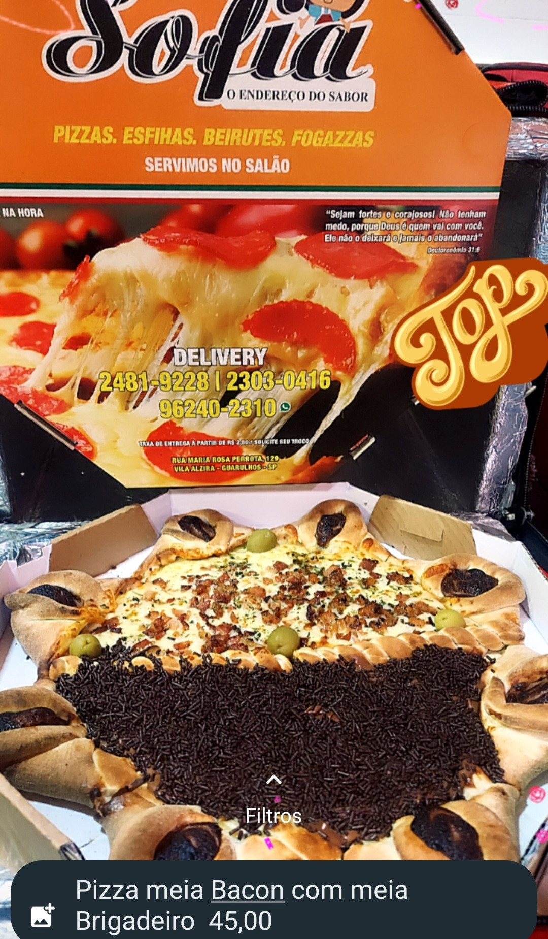 PIZZAS - 2 SABORES 