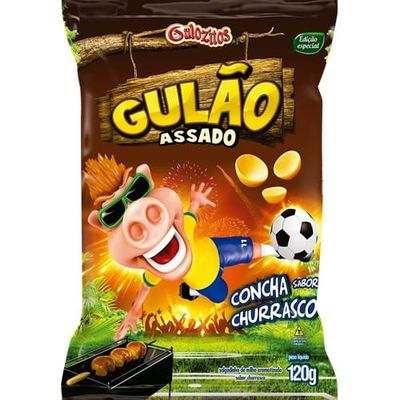 Salgadinho Gulão Sabor Churrasco Embalagem 120g