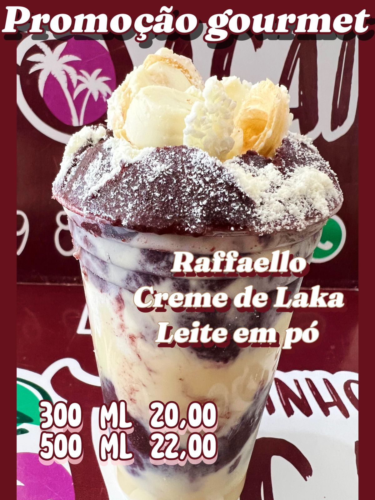 *PROMOÇÃO GOURMET 500 ML RAFFAELLO 