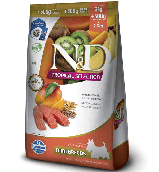 ND Tropical Selection Mini Adulto Salmão 2,5kg