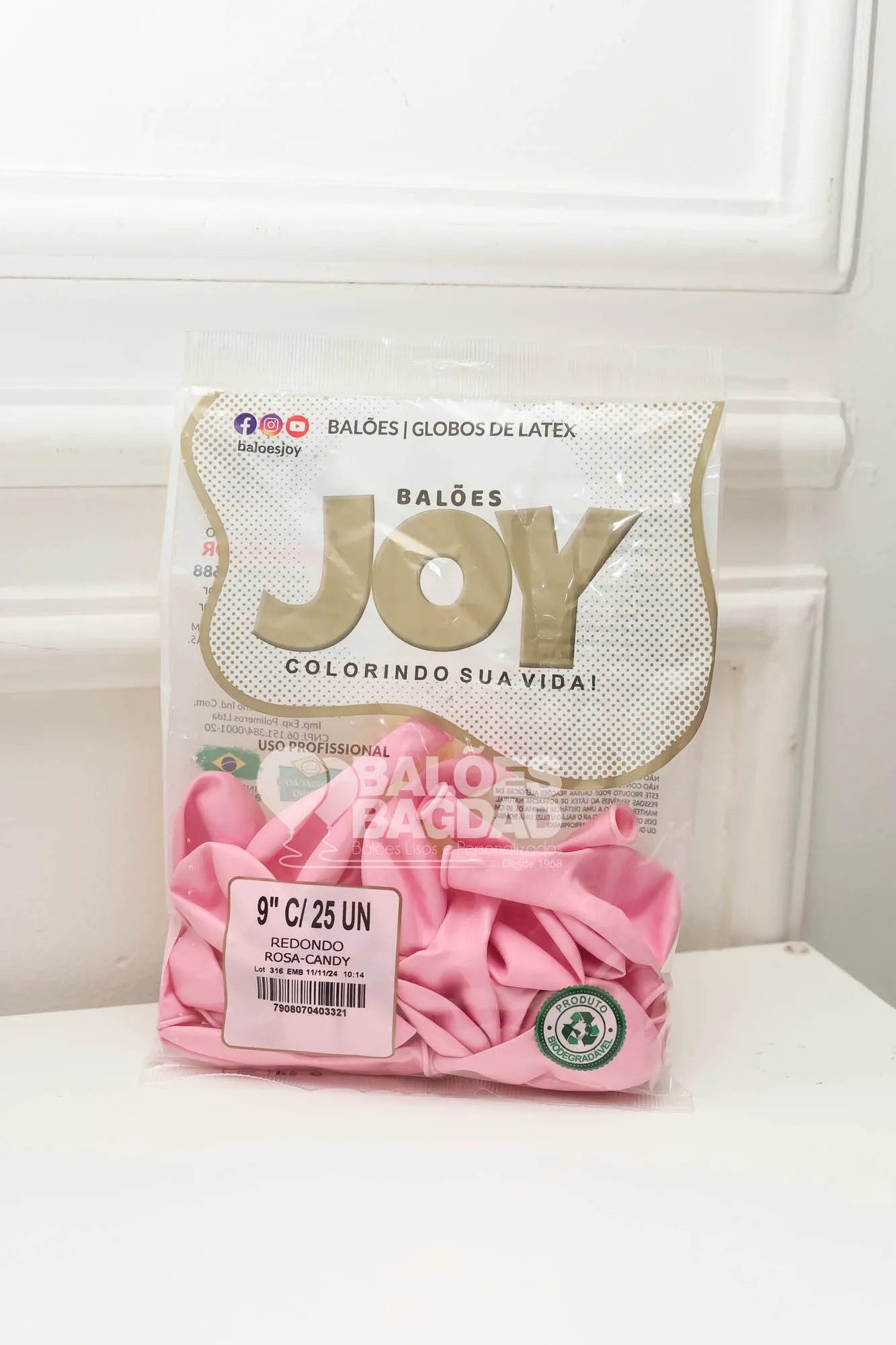 BALAO N°9 ROSA CANDY JOY