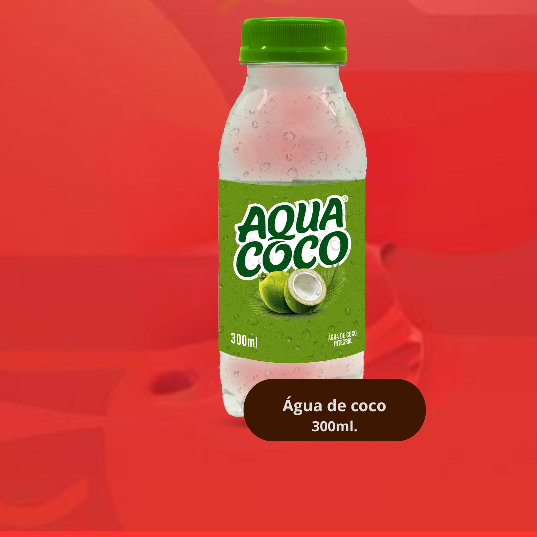 Água de coco integral - 300ml.