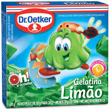 Gelatina Oetker limão 20g