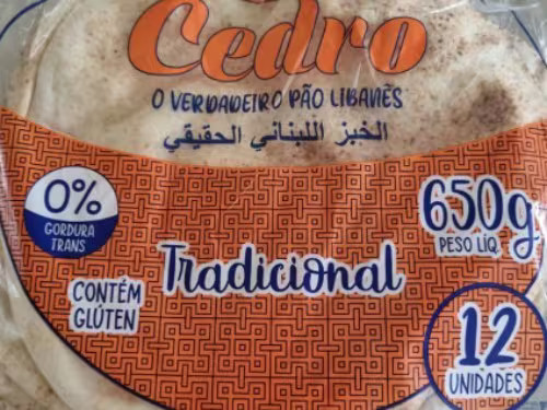 Pacote Pão libanês Cedro 650g
