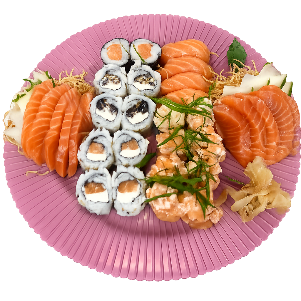 22 PECAS 13 SUSHI 9 SASHIMI