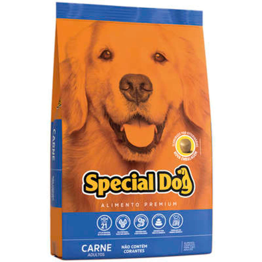 Special Dog Adultos Médias e Grandes Sabor Carne 20Kg 
