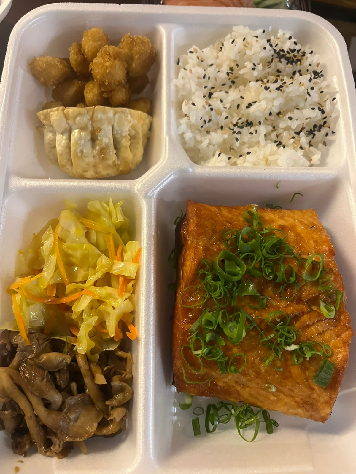 teppan de salmão