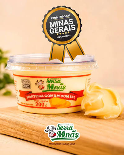 Manteiga Serra Minas Com Sal Pt 200g