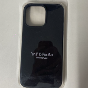 CAPA PRETO IPHONE 15 PRO MAX SILICONE CASE