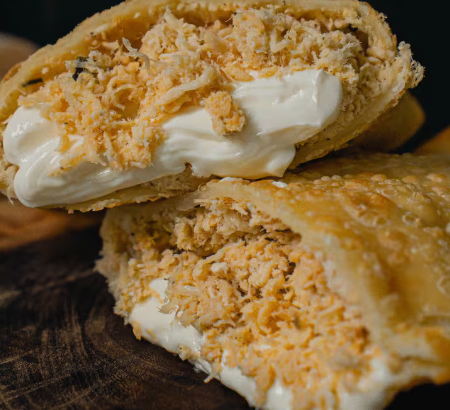 Pastel de Frango com Cream Cheese