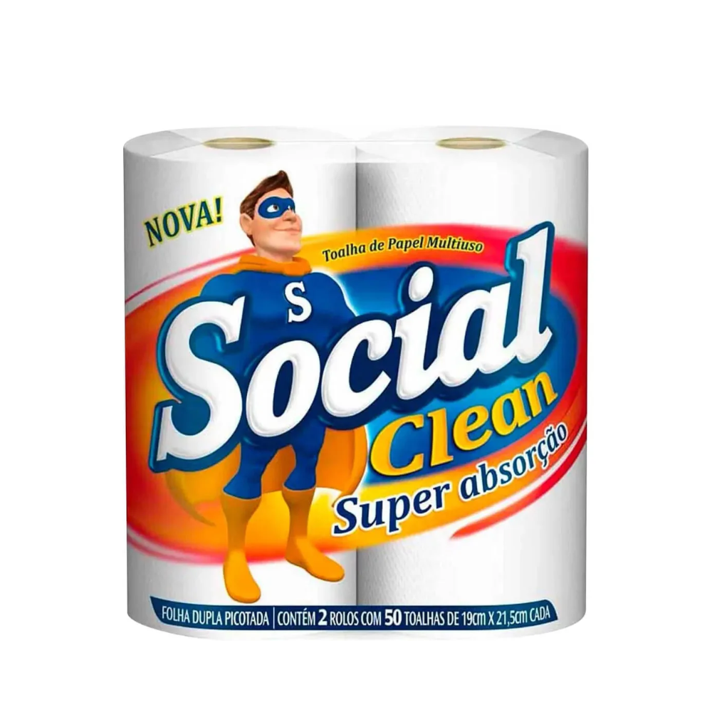 TOALHA PAPEL SOCIAL FL DUPLA C100 FLS