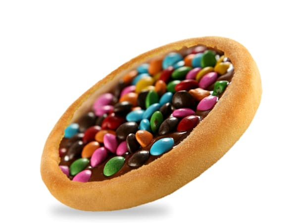 Esfiha de Chocolate com M&M´s