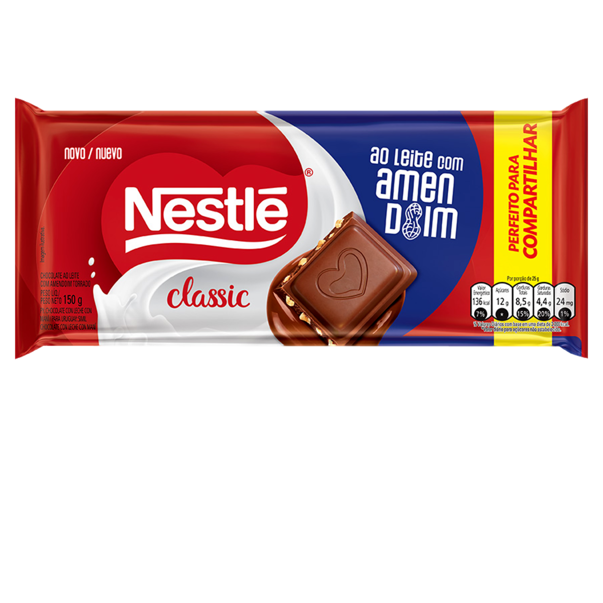 Chocolate barra Amendoim Nestle 150g