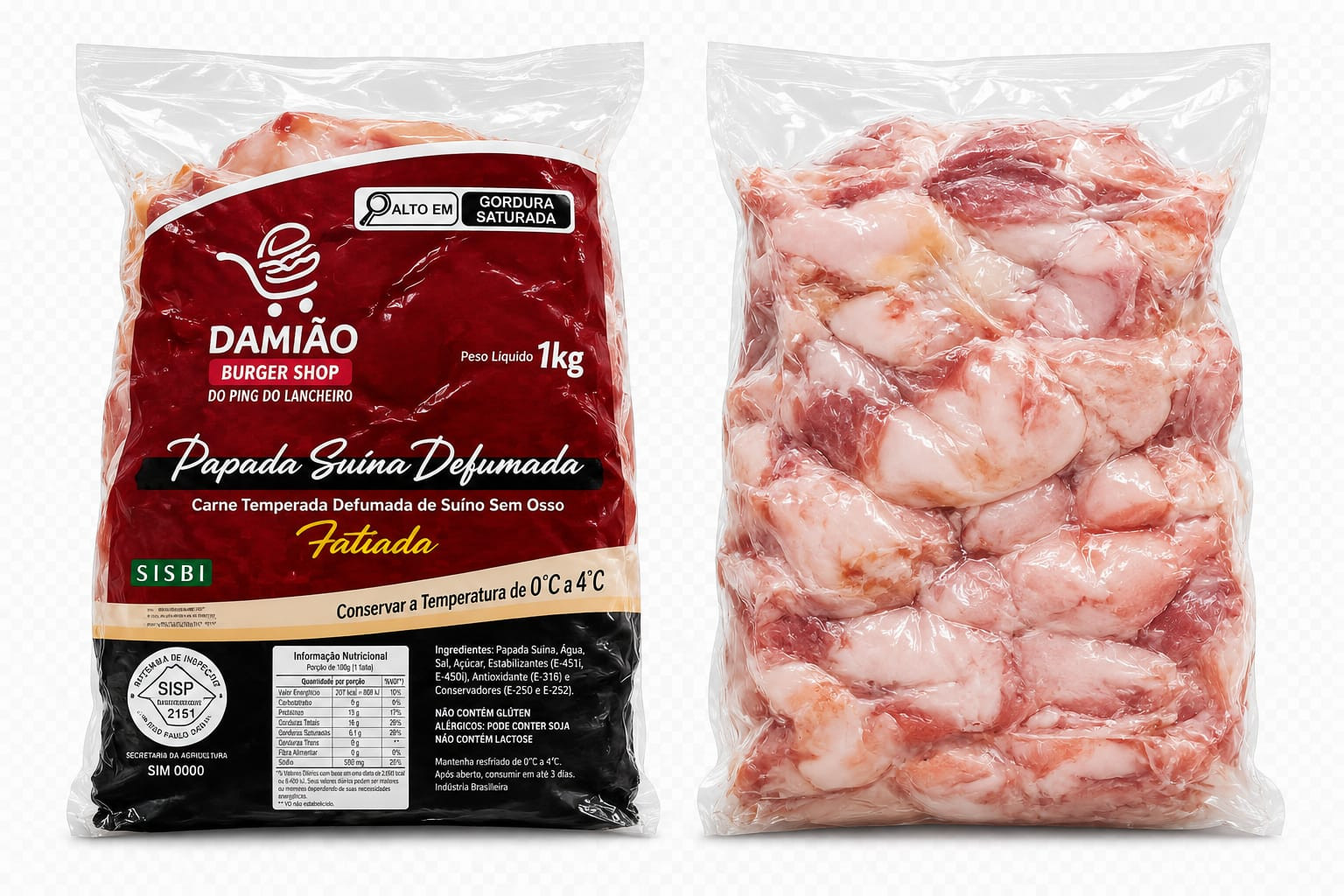 BACON DAMIAO PAPADA FATIADO